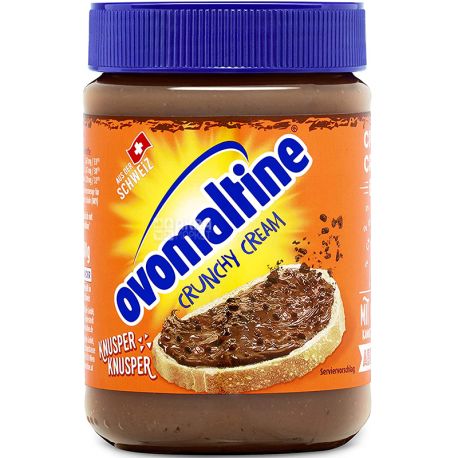Ovomaltine, Crunchy Cream, 400 г, Паста шоколадная, хрустящая
