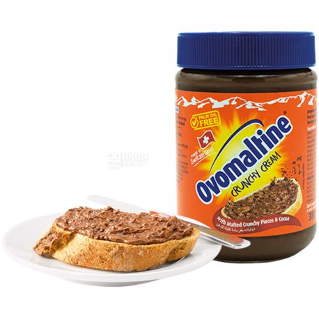 Ovomaltine, Crunchy Cream, 400 г, Паста шоколадная, хрустящая