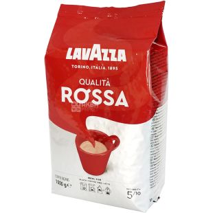 Lavazza Qualita Rossa, 1 кг, Кава в зернах середнього обсмаження, купаж