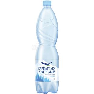 Карпатська Джерельна, 1,5 л, Вода минеральная негазированная, ПЭТ