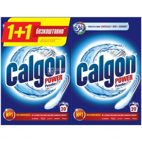 Calgon, Средство для смягчения воды, 1+1, 2 кг