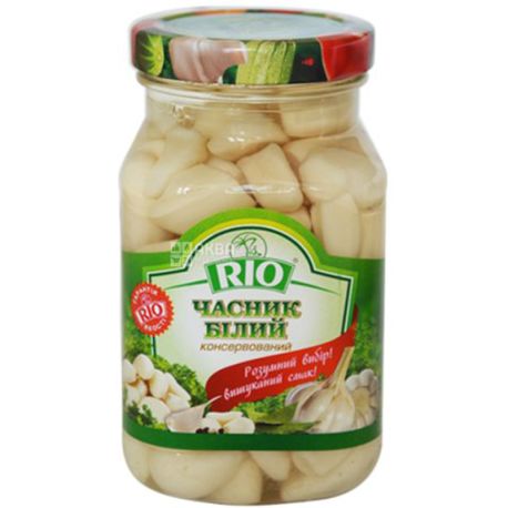 Rio, 300 мл, Часник білий консервований, скло