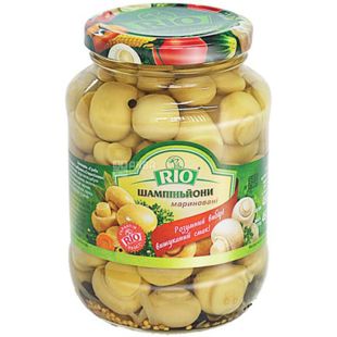 Rio, 420 г, Шампиньоны маринованные, стекло