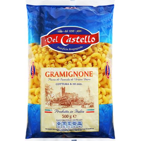 Del Castello №27, 500 г, Макарони Ріжки