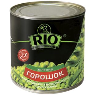 Rio, 420 г, Горошок зелений, консервований