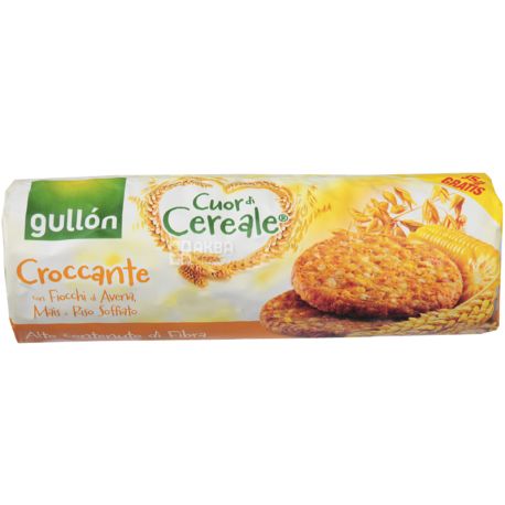 Gullon Cuor Cereale Croccante, 265 г, Печиво хрустке, кукурудзяне, зі злаками