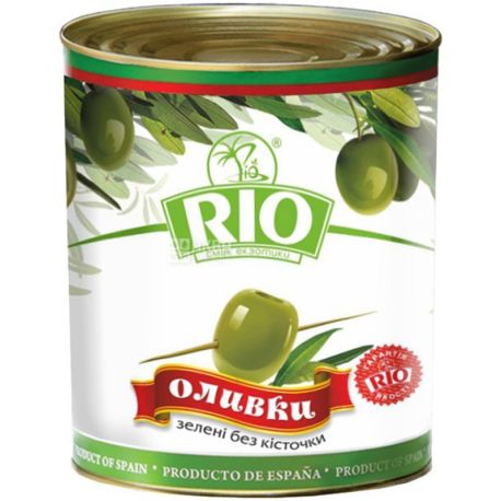 Rio, 300 г, Оливки зелені, без кісточки