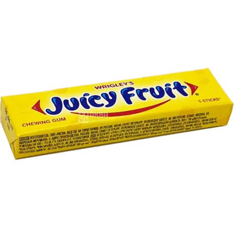 Wrigley's Juicy Fruit, 91 g, Chewing Gum, Fruit