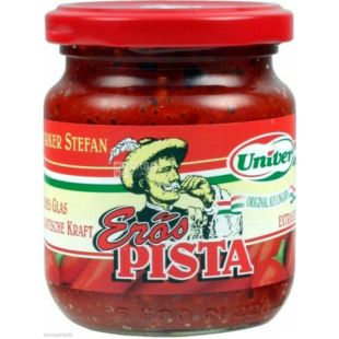 Univer Eros Pista, 200 г, Перец острый рубленный, стекло