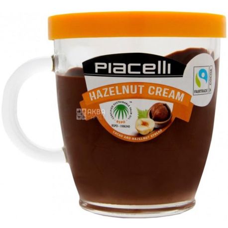 Piacelli, Hazelnut Cream, 300 g, Chocolate Nut Paste