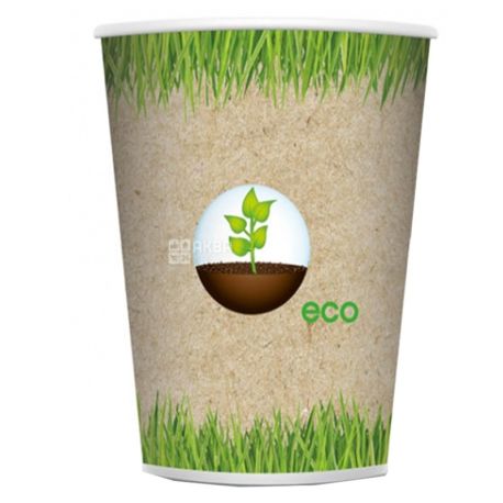 Eco Glass paper with a pattern of 400 ml, 50 pcs, D92