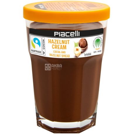 Piacelli, Hazelnut Cream, 350 g, Chocolate Nut Paste