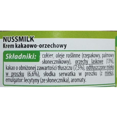 Nuss, 400 g, Chocolate paste, nutty flavor
