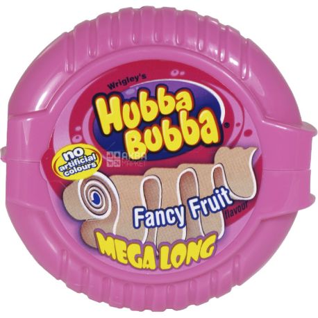 Hubba Bubba, Bubble Tape, 56 г, Жувальна гумка, фруктова, стрічка