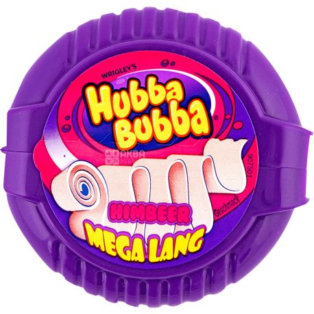 Hubba Bubba, 56 g, Chewing Gum, Raspberry Flavored, Ribbon