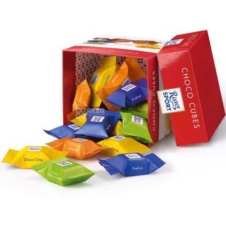 Ritter Sport, Bunter Mix, 176 г, Набір шоколадних цукерок, Горіховий мікс