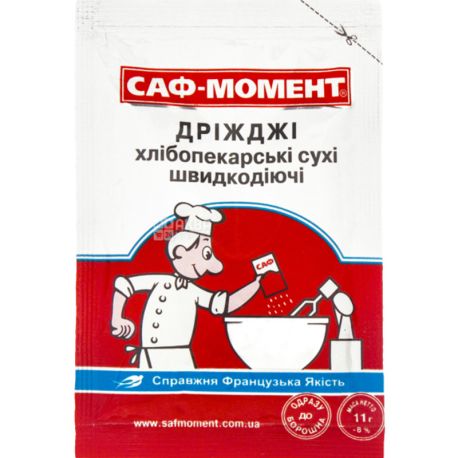 Saf Moment, 11 g, Dry yeast Lesaffre, quick action