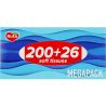 Ruta, Family Pack, 200+26 шт., Серветки косметичні Рута, 2-шарові, 20х21 см