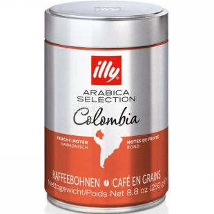 Illy Espresso, 250 г, Кофе в зернах средней обжарки Илли, 100% арабика, ж/б