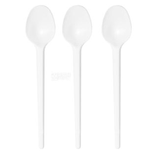 Промтус, Ложка чайна, біла, 100 шт.