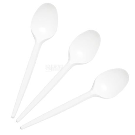 Dining-Spoon Plastic, 100 pcs., 15.2 cm, Promtus