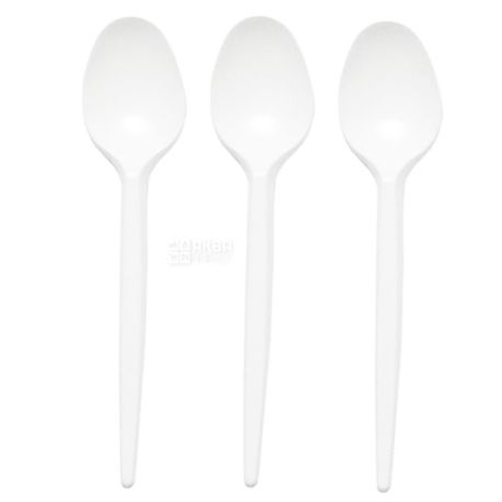 Dining-Spoon Plastic, 100 pcs., 15.2 cm, Promtus