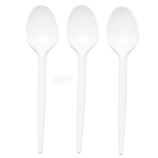 Промтус, Ложка столова міцна, біла, 100 шт.