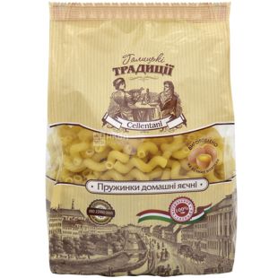 Галицькі традиції, 400 г, Макароны, Пружинки домашние яичные