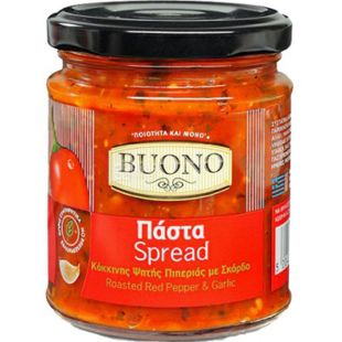 Buono, 200 г, Паста из красного перца гриль и чеснока