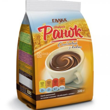 Galka, Dobrii Ranok, 200 g, Special instant drink with cocoa