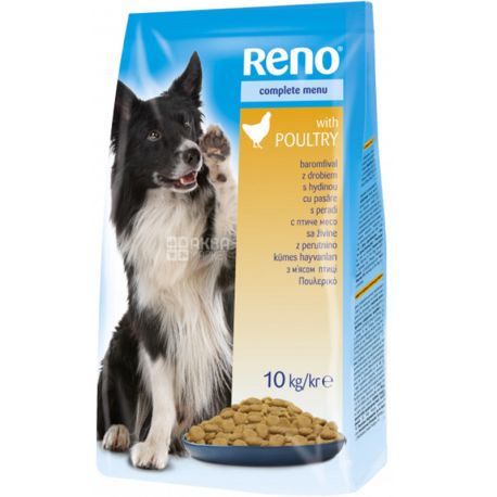 Reno, 10 кг, Сухой корм для собак, Мясо птицы
