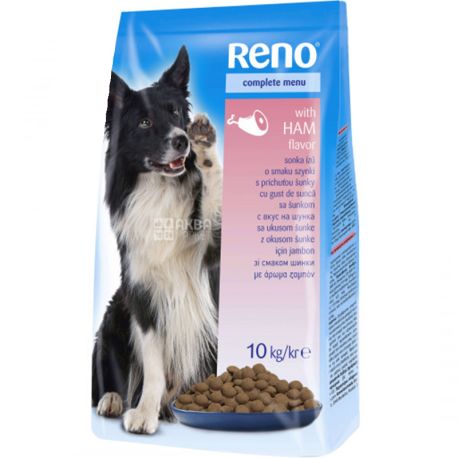 Reno, 10 кг, Сухой корм для собак, ветчина