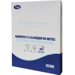 Tischa Papier, 150 шт., Накладки на унітаз гігієнічні, білі