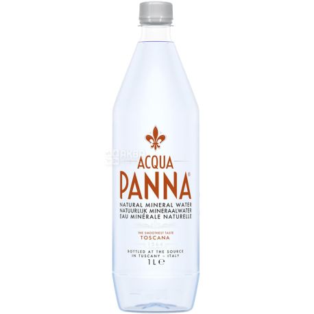 Acqua Panna, 1 л, Вода минеральная, негазированная, ПЭТ