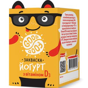 GoodFood, 2 шт. х 1 г, ГудФуд, Закваска бактериальная, Йогурт с витамином D 