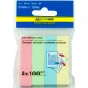 Buromax Pastel, 100 sheets, Paper bookmarks, with adhesive layer, 4 colors, 51x12 mm