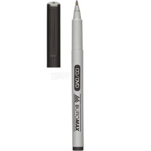  Buromax Jobmax, Маркер водостойкий, черный, спиртовая основа, 0,6 мм