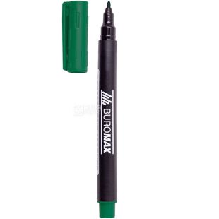 Buromax Jobmax, Маркер, водостойкий, зеленый, спиртовая основа, 1 мм