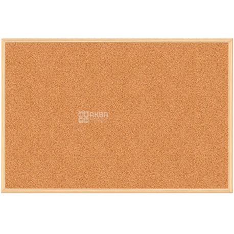 Buromax, Jobmax, 90x120 cm, Cork board, with wooden frame