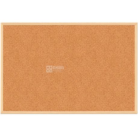 Buromax, Jobmax, 90x120 см, Дошка пробкова, з дерев'яною рамкою