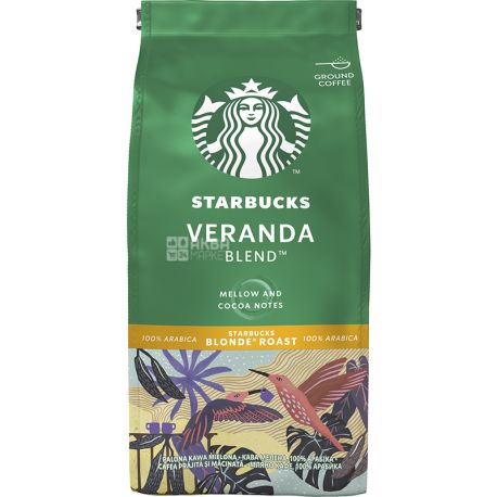 Starbucks Veranda Blend, 200 г, Кава мелена, світлого обжарювання