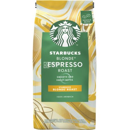 Starbucks Espresso Roast Blonde, 250 g, Starbucks Espresso Roast Blonde Coffee Bean