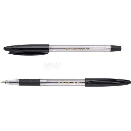 Buromax Classic Grip, 0,7 мм, Ручка шариковая, пластиковый корпус, резиновый грип, черные чернила