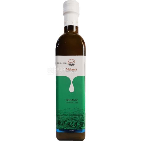 Melania, Organic, Extra Virgin, 500 ml, Olive oil, first cold pressed, glass