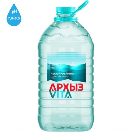 Архыз, 5 л, Вода горная минеральная негазированная, ПЭТ