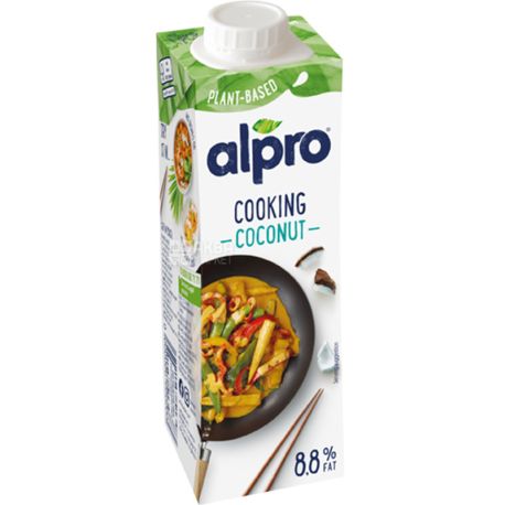 Alpro, 250 мл, Сливки кокосовые, кулинарные, 8,8%