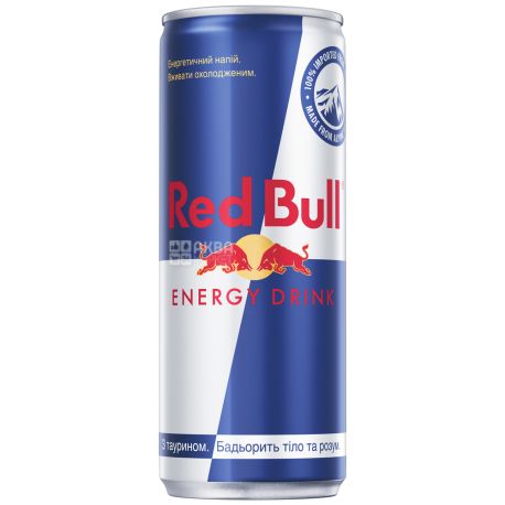 Red Bull, упаковка 24 шт. по 0,25 л, Напиток энергетический Ред Булл