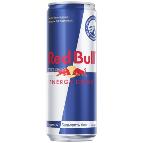 Red Bull, упаковка 24 шт. по 0,35 л, Напиток энергетический, безалкогольный, газированный