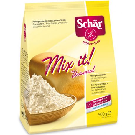 Dr. Schar, Mix It!, 0,5 кг, Смесь универсальная на основе рисовой муки, без глютена
