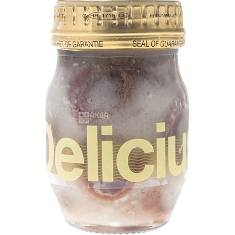 Delicius, 90 g, Anchovy fillet roll in olive oil